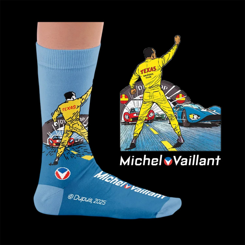 Inspiration Michel Vaillant 24h Le Mans Socks Le 13 est au Départ / White - Unisex - Size 41/46