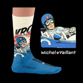 Inspiration Michel Vaillant Socken / Blau / Weiß / Rot - Unisex - Größe 41/46