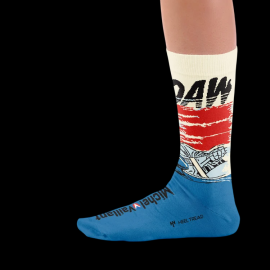 Inspiration Michel Vaillant Socken / Blau / Weiß / Rot - Unisex - Größe 41/46