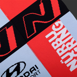 Inspiration Hyundai i20 N Rally1 WRC Nürburgring 2026 Socks / Light Blue / Red / Black - Unisex - Size 41/46