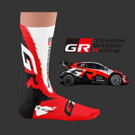 Inspiration Toyota Yaris GR Toyota Gazoo Racing WRC 2026 Socks / White / Red / Black - Unisex - Size 41/46