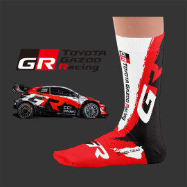 Inspiration Toyota Yaris GR Toyota Gazoo Racing WRC 2026 Socken / Weiß / Rot / Schwarz - Unisex - Größe 41/46