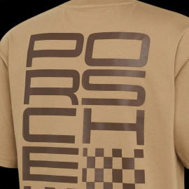 Porsche T-Shirt Motorsport Raceborn Beige WAP912MSF - Unisex