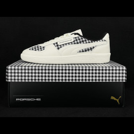 Porsche 911 Schuhe Palermo Puma Pepita Weiß mit Schlüsselanhänger WAP150PAL - unisex