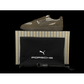 Porsche 911 Shoes Palermo Puma Pepita Brown with Keyring WAP15526PAL - unisex