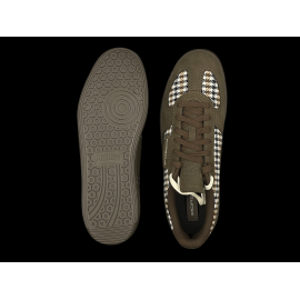 Porsche 911 Shoes Palermo Puma Pepita Brown with Keyring WAP15526PAL - unisex