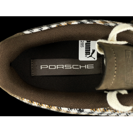 Porsche 911 Schuhe Palermo Puma Pepita Braun mit Schlüsselanhänger WAP15526PAL - unisex