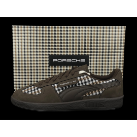 Porsche 911 Shoes Palermo Puma Pepita Brown with Keyring WAP15526PAL - unisex