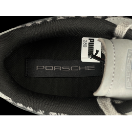Porsche 911 Schuhe Palermo Puma Pepita Schwarz mit Schlüsselanhänger WAP154PAL - unisex