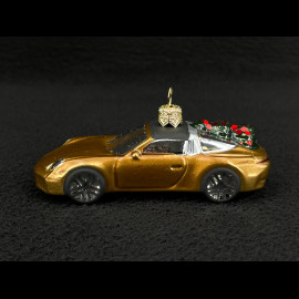 Porsche Christmas Bauble 911 Targa 4S Nordic Gold Metallic WAP05000826WBS