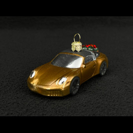 Porsche Christmas Bauble 911 Targa 4S Nordic Gold Metallic WAP05000826WBS