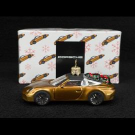 Porsche Weihnachtskugel 911 Targa 4S Nordisches Goldmetallic WAP05000826WBS