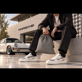 Porsche 911 Shoes Palermo Puma Pepita White with Keyring WAP150PAL - unisex
