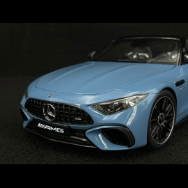 Mercedes-AMG SL63 4Matic+ Cabriolet 2021 Hellblau 1/18 iScale 180054