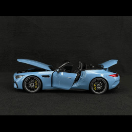 Mercedes-AMG SL63 4Matic+ Convertible 2021 Light Blue 1/18 iScale 180054
