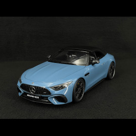 Mercedes-AMG SL63 4Matic+ Cabriolet 2021 Hellblau 1/18 iScale 180054