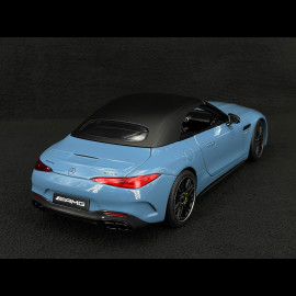 Mercedes-AMG SL63 4Matic+ Cabriolet 2021 Hellblau 1/18 iScale 180054