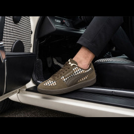Porsche 911 Shoes Palermo Puma Pepita Brown with Keyring WAP15526PAL - unisex
