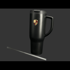 Porsche Becher Wappen Thermosflasche Mattschwarz WAP05010126STL