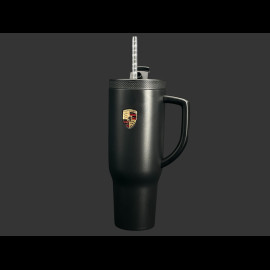 Porsche Becher Wappen Thermosflasche Mattschwarz WAP05010126STL