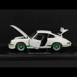 Porsche 911 Carrera RS 2.7 1973 × La Marzocco Grand Prix White / Python Green Stripes 1/18 Minichamps WAP021118260RS
