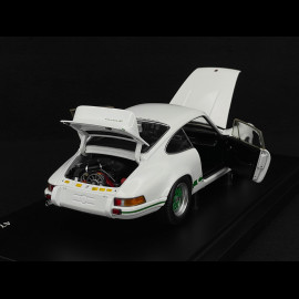 Porsche 911 Carrera RS 2.7 1973 × La Marzocco Grand Prix White / Python Green Stripes 1/18 Minichamps WAP021118260RS