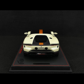 Ferrari 849 Testarossa 2025 Bianco Italia / Giallo Ambra Streifen 1/18 BBR Models P18275C