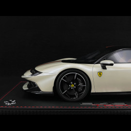 Ferrari 849 Testarossa 2025 Bianco Italia / Giallo Ambra Streifen 1/18 BBR Models P18275C