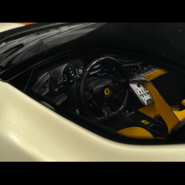 Ferrari 849 Testarossa 2025 Bianco Italia / Giallo Ambra Stripe 1/18 BBR Models P18275C