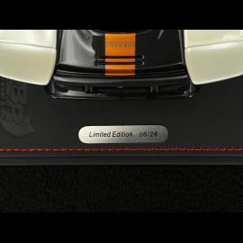 Ferrari 849 Testarossa 2025 Bianco Italia / Giallo Ambra Stripe 1/18 BBR Models P18275C