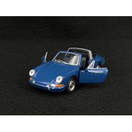 Porsche 911 S Targa 2.7 1974 Albert Blue Friction Toy 1/38 Welly MAP01091125