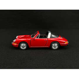 Porsche 911 S Targa 2.7 1974 Red Friction Toy 1/38 Welly MAP01091125