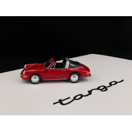 Porsche 911 S Targa 2.7 1974 Red Friction Toy 1/38 Welly MAP01091125