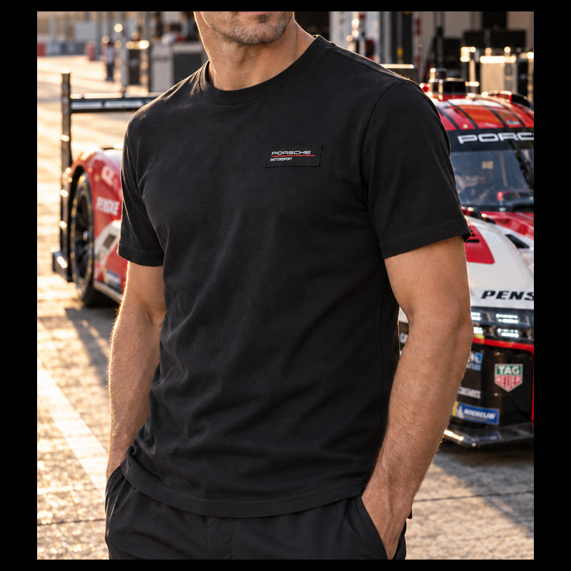 Porsche T-shirt Motorsport 5 Official Black 701227724-001 - men