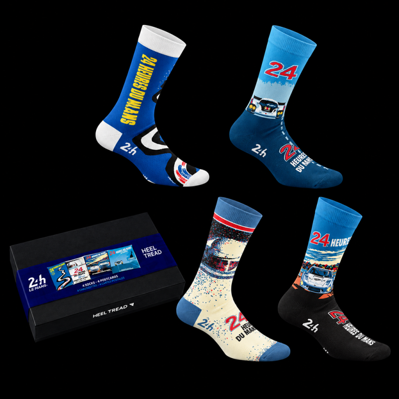 Inspiration 24h Le Mans Legendäre Poster Retro-Geschenkset Socken - Unisex