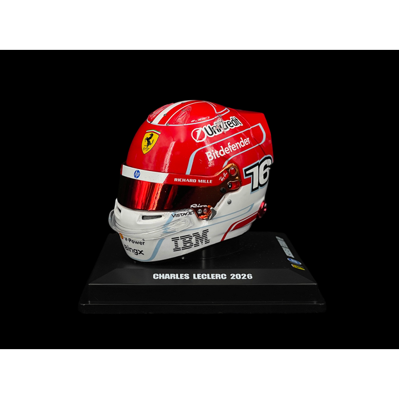 Charles Leclerc Helmet Ferrari n° 16 Season 2026 F1 1/5 LookSmart LSHEL030