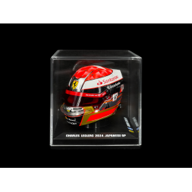 Charles Leclerc Helmet Ferrari n° 16 Japanese GP 2024 F1 Tribute Jules Bianchi 1/5 LookSmart LSHEL025