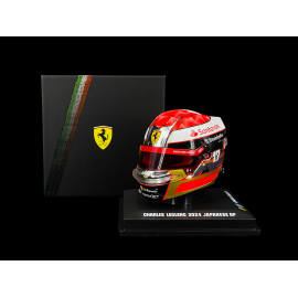 Charles Leclerc Helmet Ferrari n° 16 Japanese GP 2024 F1 Tribute Jules Bianchi 1/5 LookSmart LSHEL025
