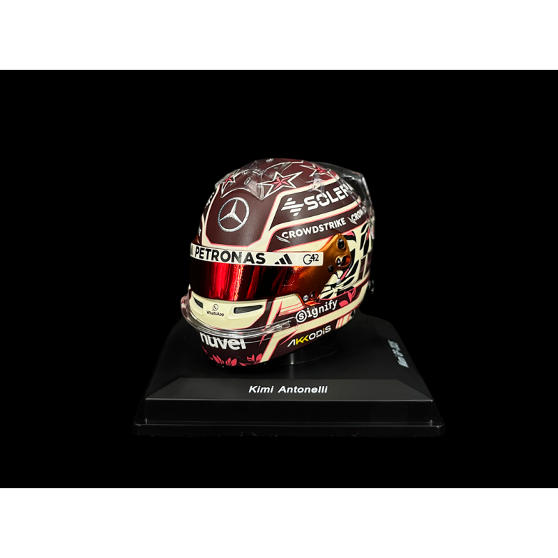 Kimi Antonelli Helmet Mercedes-AMG n° 12 Miami GP 2025 F1 1/5 Spark 5HF197