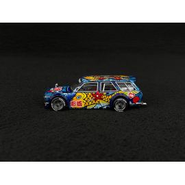 Datsun 510 Wagon Koi Wagon V1 1969 Kaido House Blue 1/64 Mini GT KHMG248