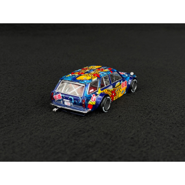 Datsun 510 Wagon Koi Wagon V1 1969 Kaido House Blau 1/64 Mini GT KHMG248