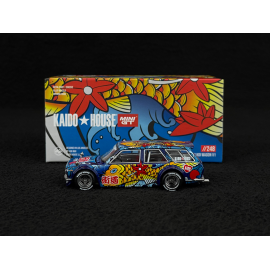 Datsun 510 Wagon Koi Wagon V1 1969 Kaido House Blau 1/64 Mini GT KHMG248
