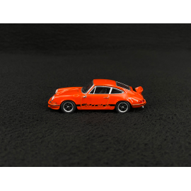 Porsche 911 Carrera RS 2.7 1973 Orange Tangerine / Black Stripes 1/64 Mini GT MGT01142-L