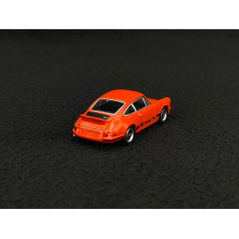 Porsche 911 Carrera RS 2.7 1973 Orange Tangerine / Schwarze Streifen 1/64 Mini GT MGT01142-L