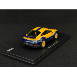 Porsche 911 Dakar Typ 992 2024 Sonderwunsch Signalgelb / Enzianblau 1/43 Spark WAP020550260DK