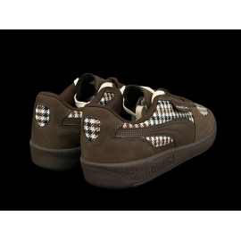 Porsche 911 Shoes Palermo Puma Pepita Brown with Keyring WAP15526PAL - unisex