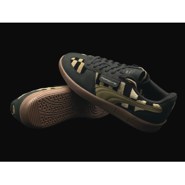 Porsche 911 Shoes Palermo Puma Pascha Black / Brown with Keyring WAP91526MSF - Unisex
