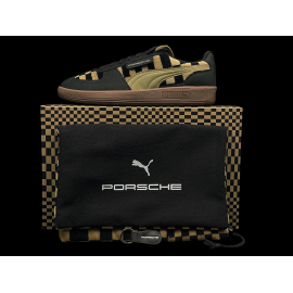 Porsche 911 Schuhe Palermo Puma Pascha Schwarz / Braun mit Schlüsselanhänger WAP91526MSF - Unisex