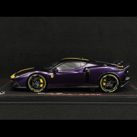 Ferrari 849 Testarossa Assetto Fiorano 2025 Viola Hong Kong / Yellow Stripes 1/18 BBR Models P18276E