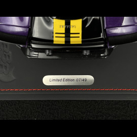 Ferrari 849 Testarossa Assetto Fiorano 2025 Viola Hong Kong / Yellow Stripes 1/18 BBR Models P18276E